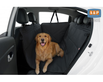 Автогамак Happy Dog (Хэппи Дог). Цельный. Цвет: черный.
