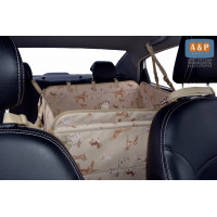 Автогамак Happy Dog (Хэппи Дог). На 2/3 заднего сиденья. Цвет: выставка собак.
